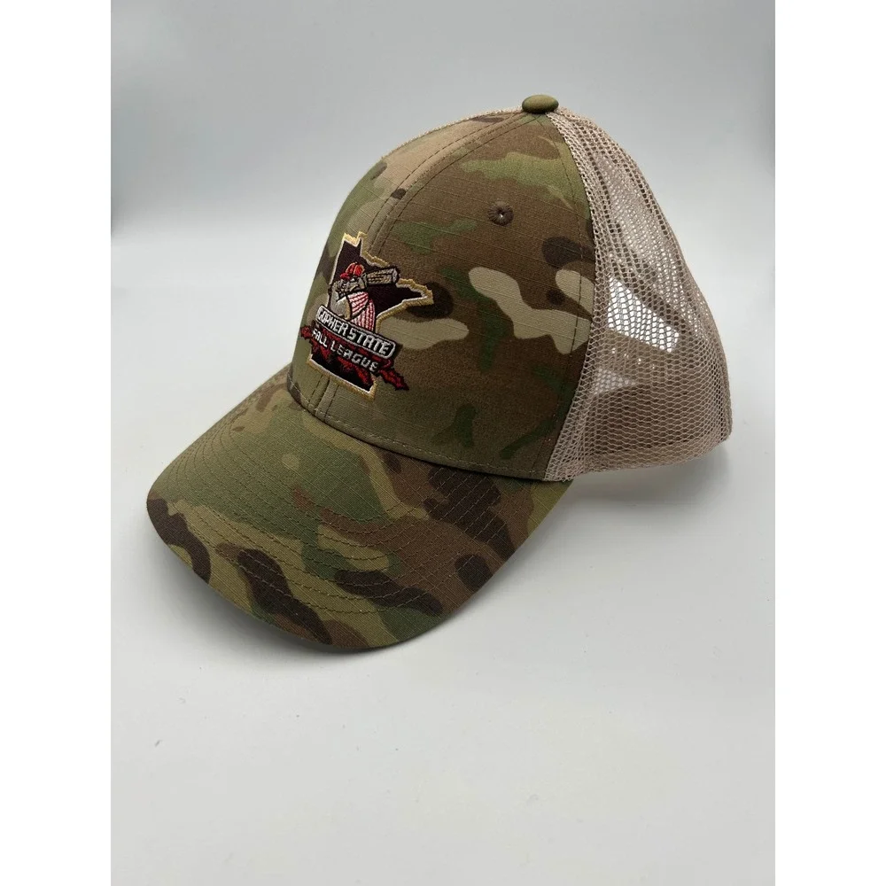 Gopher‎ State Fall League Trucker Hat Camo Chevrolet Snapback Baseball Cap Mens